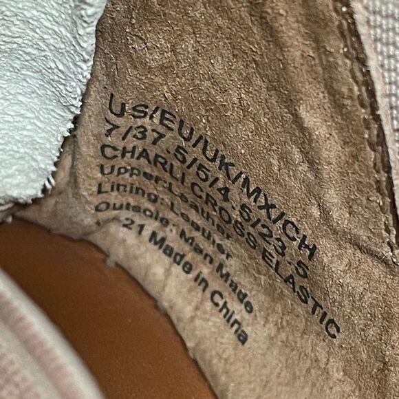 Gentle Souls Kenneth Cole Charli Cross Elastic Wedge Sandals Rose Gold 7 Shoes - Picture 9 of 12